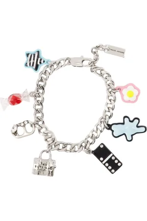 Marc Jacobs Accessoires, Dames, Grijs, ONE Size, Bedelarmband - Metaal - Zilver
