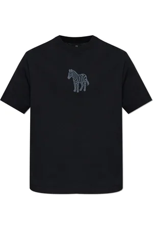Paul Smith Tops, Heren, Zwart, XL, Katoen, T-shirt met print