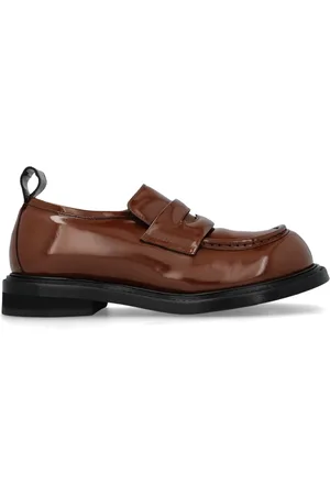 Moschino Schoenen, Dames, Bruin, 37 EU, Leer, Loafers type schoenen
