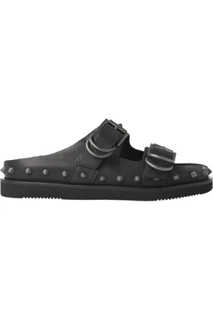 Ash Schoenen, Dames, Zwart, 38 EU, Leer, Zwarte Urus Damessandalen