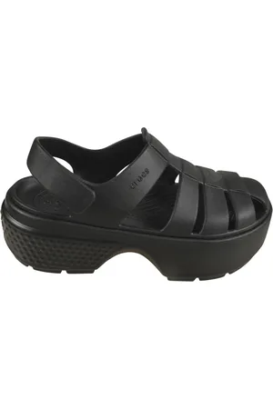 Crocs Schoenen, Dames, Zwart, 41 EU, Zwarte Sandalen voor de Zomer