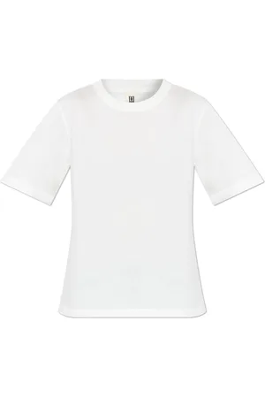By Malene Birger Tops, Dames, Wit, L, Katoen, Katoenen T-shirt