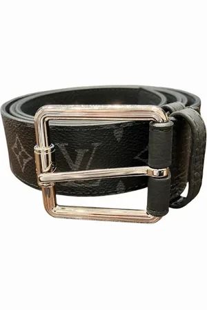 LOUIS VUITTON Pre-owned, Heren, Zwart, ONE Size, Leer, Pre-owned Leather belts