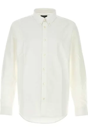 A.P.C. Overhemden, Heren, Wit, L, Katoen, Oxford Greg Shirt