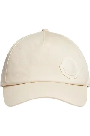 Moncler Accessoires, Dames, Wit, ONE Size, Katoen, Gabardine Baseballpet