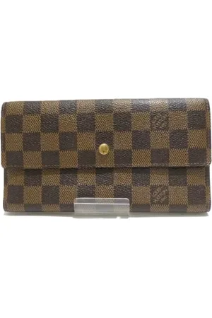 LOUIS VUITTON Pre-owned, Dames, Bruin, ONE Size, Pre-owned Canvas wallets