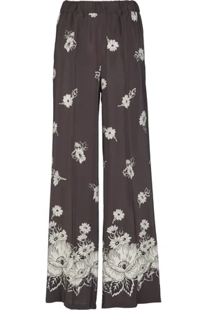 P.A.R.O.S.H. Broeken, Dames, Bruin, S, Donkerbruine Broek met Pant Stampa