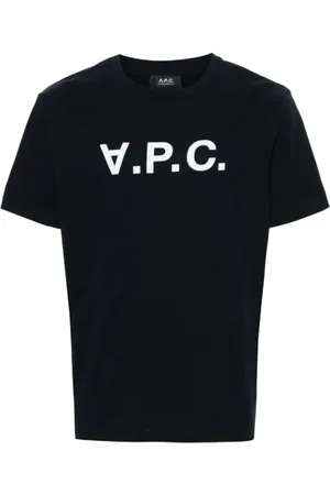 A.P.C. Tops, Heren, Blauw, M, Katoen, Standard Grand T-Shirt