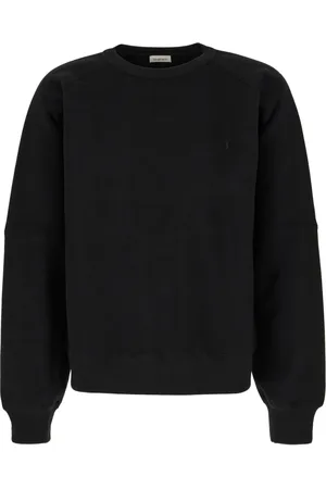 Saint Laurent Sweatshirts & Hoodies, Heren, Zwart, S, Stijlvolle Sweatshirts voor een Trendy Look