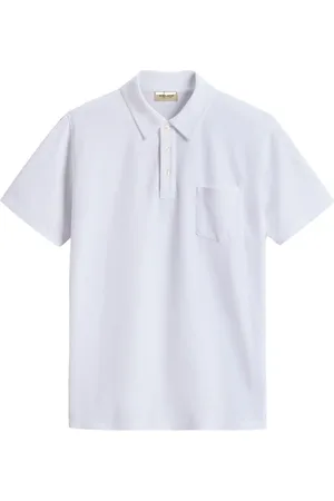 Woolrich Tops, Heren, Wit, L, Klassieke Witte Poloshirt