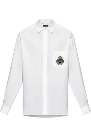 Dolce & Gabbana Overhemden, Heren, Wit, 3Xl, Linnen, Linnen overhemd
