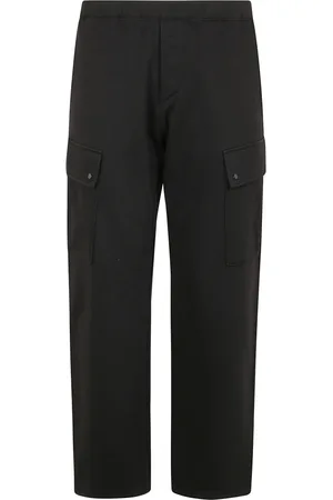 C.P. Company Broeken, Heren, Zwart, L, Verhoogde fleece cargobroek