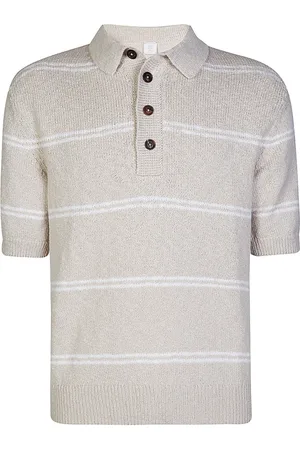 ELEVENTY Truien, Heren, , M, Katoen, Gestreept katoenen poloshirt