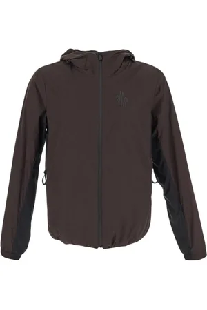 Moncler Jassen, Heren, Bruin, L, Nylon, Nylon Bissen Jas