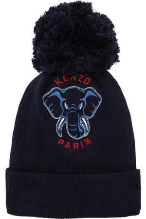 Kenzo Accessoires, Heren, Blauw, S, Stijlvolle Beanie Hoed