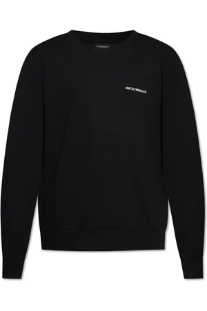 Emporio Armani Sweatshirts & Hoodies, Heren, Zwart, XL, Katoen, Sweatshirts & Hoodies