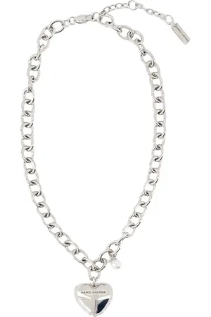 Marc Jacobs Accessoires, Dames, Grijs, ONE Size, Hart Ballon Ketting - Zilver