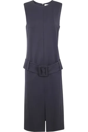 Patou Kleedjes, Dames, Zwart, M, Midi Ceintuurjurk