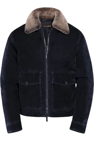 MOORER Jassen, Heren, Blauw, XL, Katoen, Hendric-41 Dark BLU