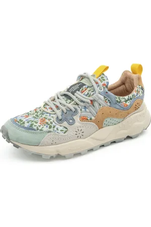 Flower Mountain Schoenen, Dames, Veelkleurig, 40 EU, Suède, Yamano Suède Print Damesschoenen