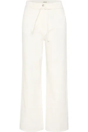 Soaked in Luxury Jeans, Dames, Wit, L, Witte Straight-Leg Jeans