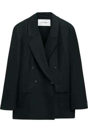 Ivy & Oak Jassen, Dames, Zwart, S, Linnen, Jasemina Rose Blazer
