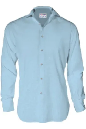 MC2 SAINT BARTH Overhemden, Heren, Blauw, L, Stijlvolle Overhemden Collectie