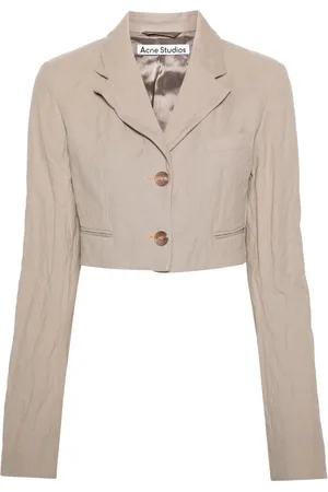 Acne Studios Jassen, Dames, , S, Katoen, Regular Fit Colbertjas