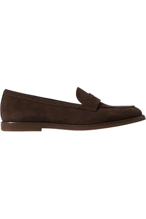 Scarosso Schoenen, Dames, Bruin, 37 1/2 EU, Leer, Monica Penny Loafers