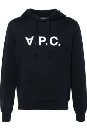 A.P.C. Sweatshirts & Hoodies, Heren, Blauw, L, Katoen, Katoenen Hoodie