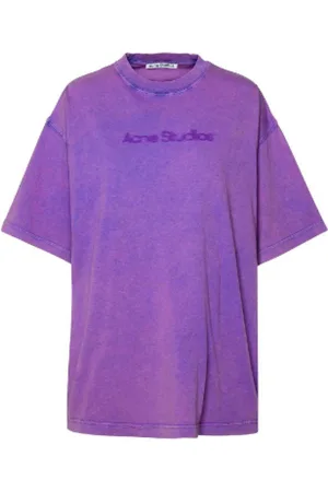 Acne Studios Tops, Heren, Paars, M, Katoen, T-Shirt