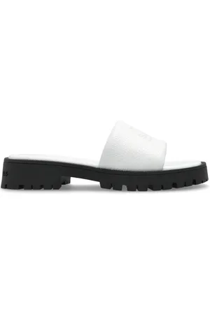 Marc Jacobs Schoenen, Dames, Wit, 35 EU, Leer, Leren slides