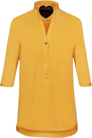 RRD Blouses & Shirts, Dames, Geel, M, Stijlvolle Blouse