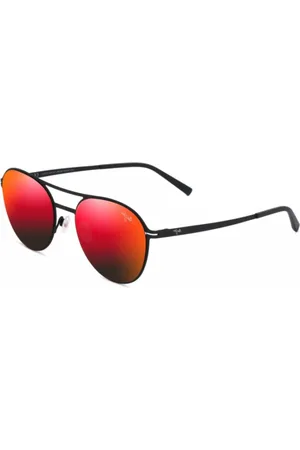 Maui Jim Accessoires, unisex, Zwart, ONE Size, Stijlvolle Half Moon Zonnebril