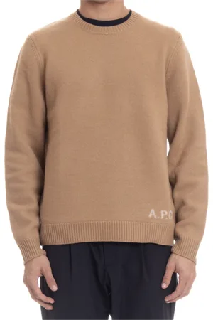 A.P.C. Truien, Heren, Bruin, L, Wol, Edward Crewneck Sweater