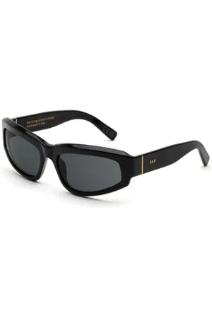 Retrosuperfuture Accessoires, unisex, Zwart, ONE Size, Zwarte Motor Zonnebrillen Collectie