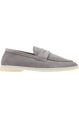Scarosso Schoenen, Heren, Grijs, 43 EU, Suède, Luciano Loafers