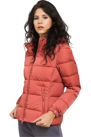 save the duck Jassen, Dames, Roze, M, Leer, Damesjas met Plumtech Technologie