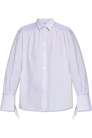 Paul Smith Blouses & Shirts, Dames, Blauw, M, Katoen, Overhemd met gestreept patroon