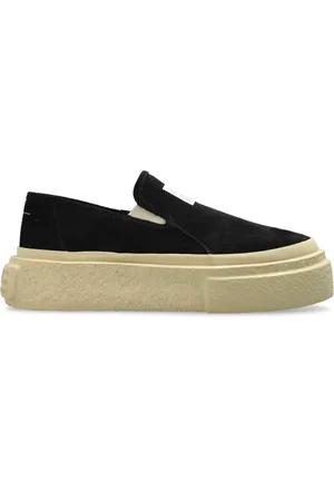 Maison Margiela Schoenen, Heren, Zwart, 44 EU, Leer, Slip-On Sneakers