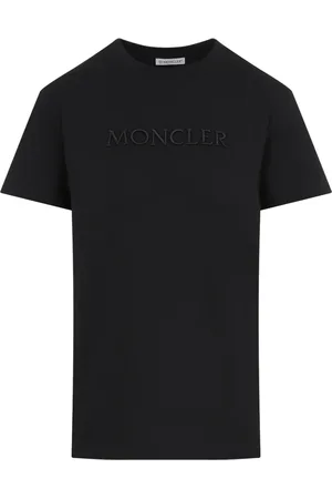 Moncler Tops, Dames, Zwart, XS, Katoen, Zwart T-shirt