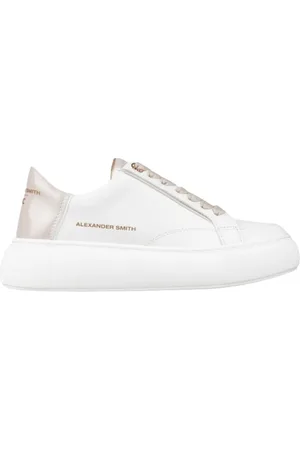 Alexander Smith Schoenen, Dames, Wit, 35 EU, Katoen, Eco-Greenwich Woman Beige