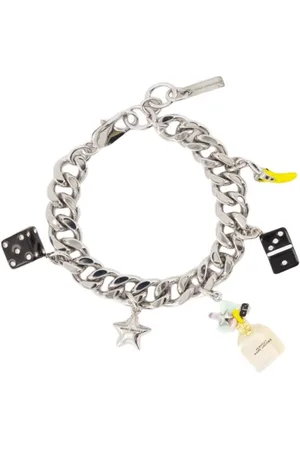 Marc Jacobs Accessoires, Dames, Grijs, ONE Size, Bedelarmband - Metaal - Zilver