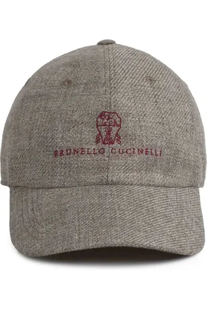 Brunello Cucinelli Accessoires, Heren, Grijs, M, Cortecchia Hoed