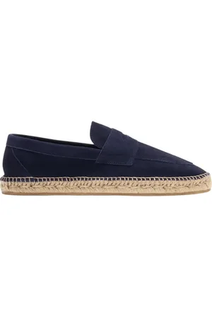 Scarosso Schoenen, Heren, Blauw, 44 EU, Leer, Diego Espadrilles
