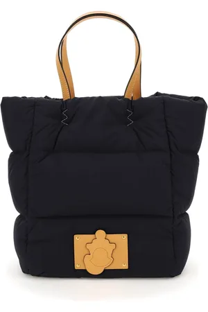 Moncler Tassen, Dames, Blauw, ONE Size, Leer, Paddedylon Tote Bag
