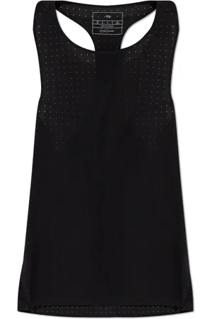Y-3 Sport, Dames, Zwart, S, Polyester, Gaatjes hardloopshirt