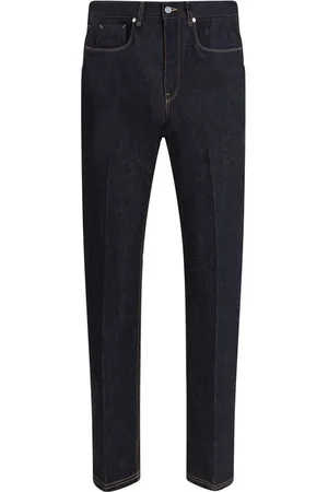 Fendi Jeans, Heren, Blauw, W33, Denim, Klassieke Denim Jeans met Ritssluiting