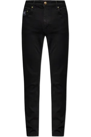 VERSACE Jeans, Heren, Zwart, W35, Katoen, Slim fit jeans