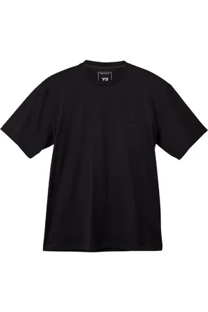 Y-3 Tops, Heren, Zwart, L, Katoen, Klassiek T-shirt met korte mouwen
